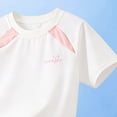 thumbnail image 6 of KPOPLK Toddler Boys Summer Active Clothes Athletic Short Sleeve Shirt Quick Dry Mesh Shorts Set Kids Sports Outfit 3-15T Size 5-6 Years,Pink, 6 of 6
