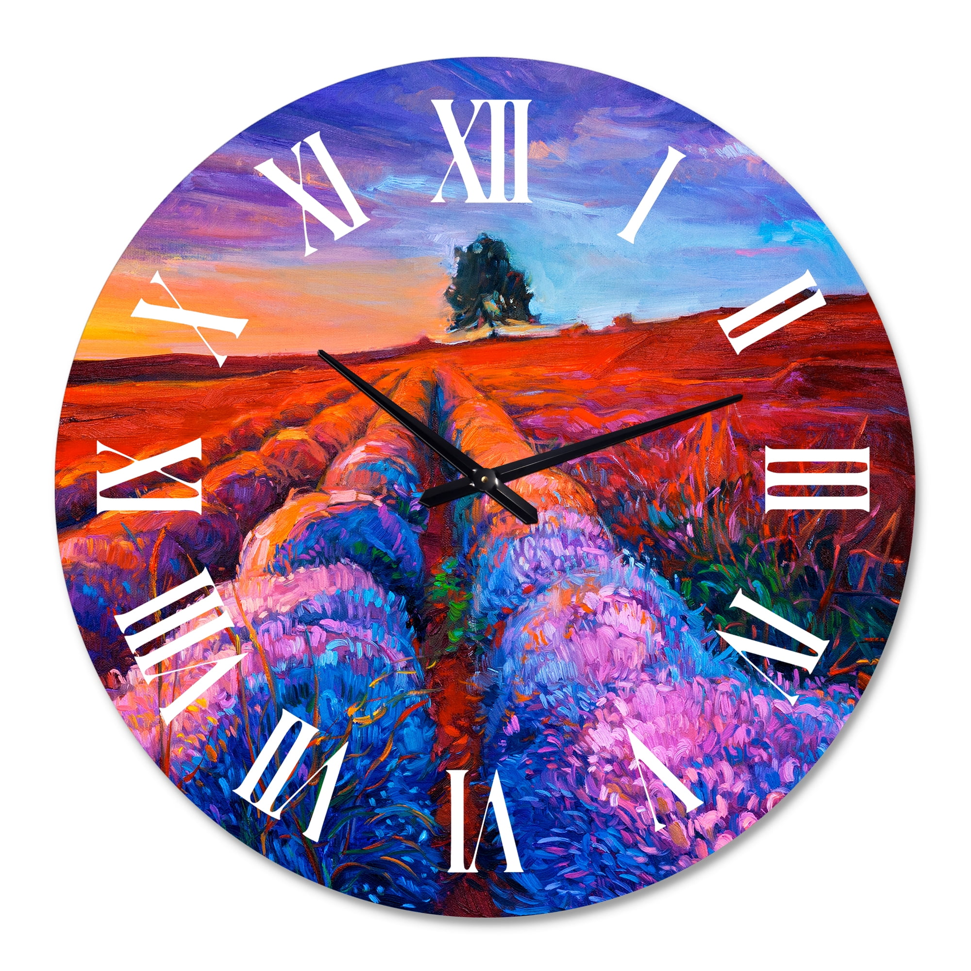 Designart 1 in Quartz Farmhouse Wall Clock