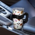 thumbnail image 5 of 40oz Tumbler,Halloween Colorful Halloween Elements Insulated Tumblers with Removable Handle,Stainless Steel Double Vacuum Coffee Tumbler Cup with Straw for Home,Office,Travel,Party, 5 of 5