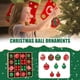 thumbnail image 1 of Bola de ambiente navideño respetuosa con el medio ambiente para regalo de año nuevo (rojo verde) Hugtrwg Libre de BPA, 1 of 7
