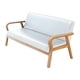thumbnail image 2 of Sofá cama,Sofá Sofá Sofá de 3 plazas Muebles de salón,Sofá con reposabrazos Sofá salón moderno de madera,Loveseat Sofá Apartamento Oficina en casa,Sofá de ocio interior Cuero PU, 2 of 8
