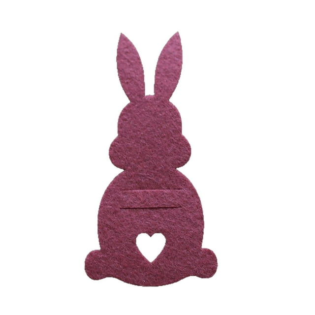 Binwennn Easter Bunny Purse & Plate Set Cute Rabbit Pouch And Decorative Dish For Easter Celebrations Christmas Ornament Packs And Christmas Bulbs Beautiful Christmas Ornament Glass Christmas Ornament