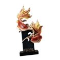 thumbnail image 2 of Estatua de carpa de Feng Shui, regalo de de Feng Shui chino, figura de resina creativa, adorno de mesa, escultura de arte de resina para estantes Naranja, 2 of 8