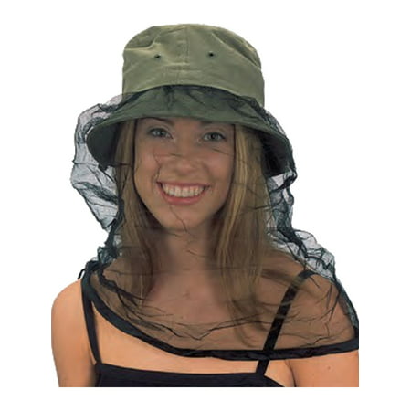 Olive Green Fishing Gardening Hat With Mosquito Bug Net Guard Costume Accessory