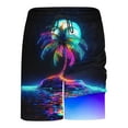 thumbnail image 5 of YUGYXL Double Layer Shorts for Men Colorful Print Summer Shorts Going Out Beach Shorts Drawstring Holiday Shorts Dark Blue XXL, 5 of 9