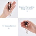 thumbnail image 5 of 26Pcs Colorful PU Leather Keychain Straps 14.2cm Long Woven Lanyard Strap Keyring Handbags Holder for Cell Phone Wallet Camera 13 Colors, 5 of 7
