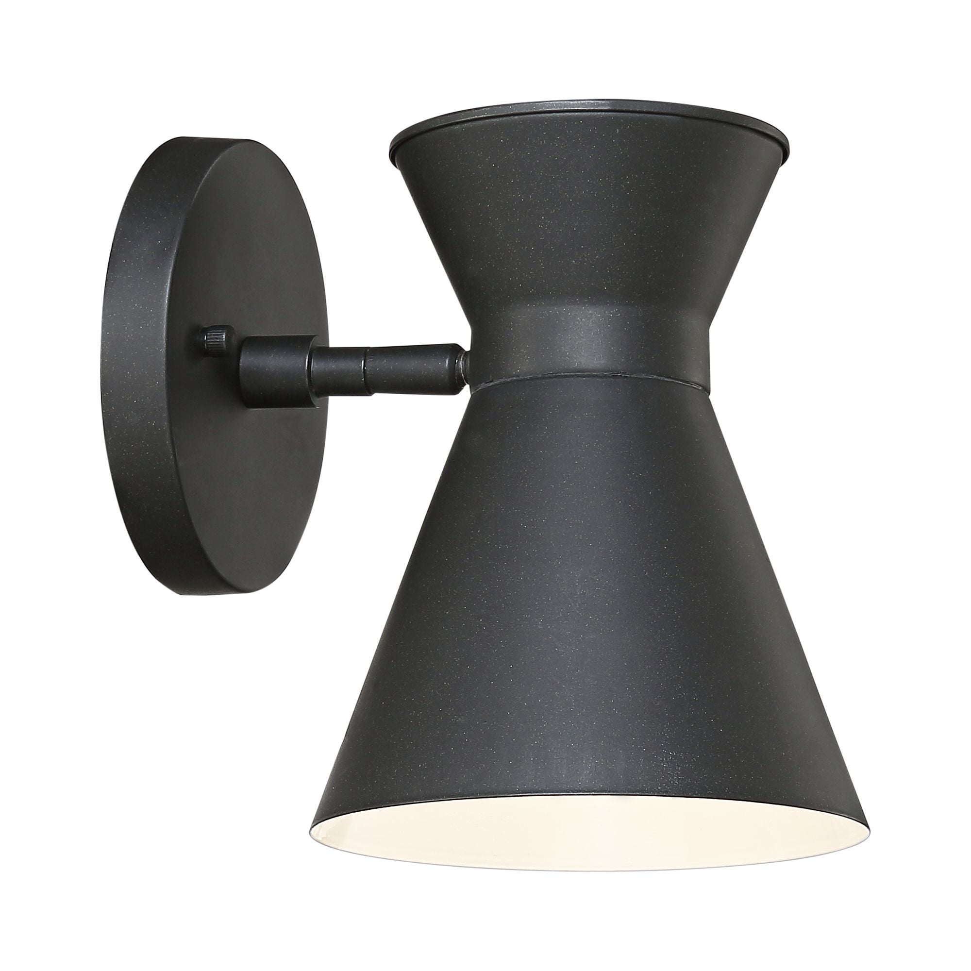 John Timberland Vance Modern Outdoor Wall Light Fixtures Set of 2 Black LED Dark Sky Swivel Head 8" for Post Exterior Barn Deck House