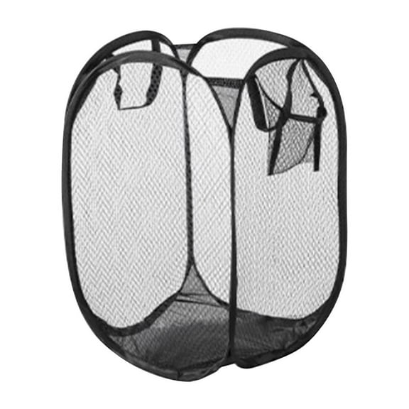 Mesh Popup Laundry Hamper, Collapsible Laundry Basket, Foldable Pop Up Hamper with Sturdy Handles, Easy to Open and Fold for Dorm, Laundry Room, Bedroom
