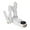 White, variant on 1 Pcs Double Arm Shoe Dryer with Foldable Adjustable Arms, Blue Light Deodorizing Sterilizing, Touch Control, Compact Folding Design for Sneakers Boots Heels, 220V 33W Quiet Drying, White