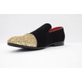 thumbnail image 3 of Men's Black and Gold Wedding Party Loafers By Roma Rio 5642, 3 of 6