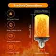 thumbnail image 5 of IAMSTECH LED Flame Light Bulbs 2PCS, Flickering Light Bulbs Upgraded 4 Modes, E26 Base Light Bulbs with Upside Down Effect for Daily, Garden Decor, Party, Patio, Indoor, Outdoor Decor, 5 of 9