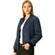 thumbnail image 1 of Chaqueta bomber acolchada Allegra K con cremallera y mangas largas Azul XS, 1 of 6