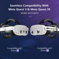 thumbnail image 3 of For Meta Quest 3s/3 with 10000mAh Battery Head Strap - Cool RGB, Magnetic Design, Extra VR Playtime, Premium Comfort & Adjustable Features, 3 of 7