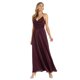 thumbnail image 1 of R & M Richards Womens Pleated Rhinestone Straps Gown Dress, darkred, Juniors, 3/4, 1 of 2