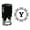 Black, variant on Printtoo Y Alphabet Monogram Initial Octagon Celtic Swirl Frame R-40 Self Inking Rubber Stamp Office Stationary-Red