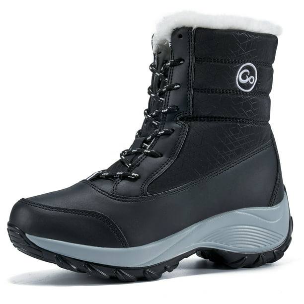 Ecetana Women Snow Boots Winter Shoes for Women Waterproof Booties ...