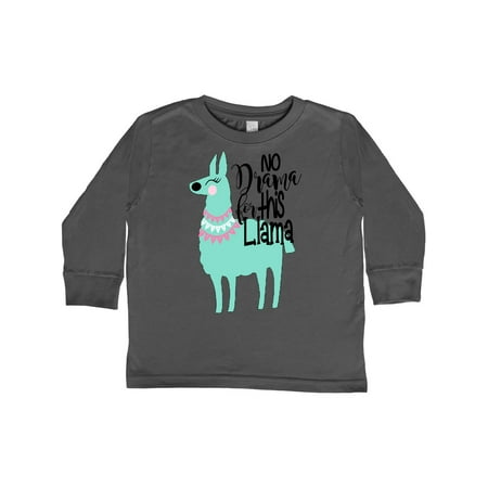 

Inktastic No Drama For This Llama Gift Toddler Boy or Toddler Girl Long Sleeve T-Shirt
