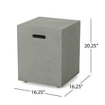 thumbnail image 4 of Support de Réservoir de MGO, Couvercle Moderne pour Réservoir de Propane, Boîte de Rangement pour Réservoir de Gaz avec Poignées Latérales, Trou pour Boyau, Cache-Réservoir de Propane, Double Fonction pour Table d'Appoint Ou de Côté (Gris Pâle), 4 of 7