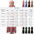 thumbnail image 3 of RXMEKW Ensemble de Robe Musulmane avec Châle pour Filles Manches Longues Col Rond Robe à Volants Tenue 2 Pcs Rose, 3 of 8