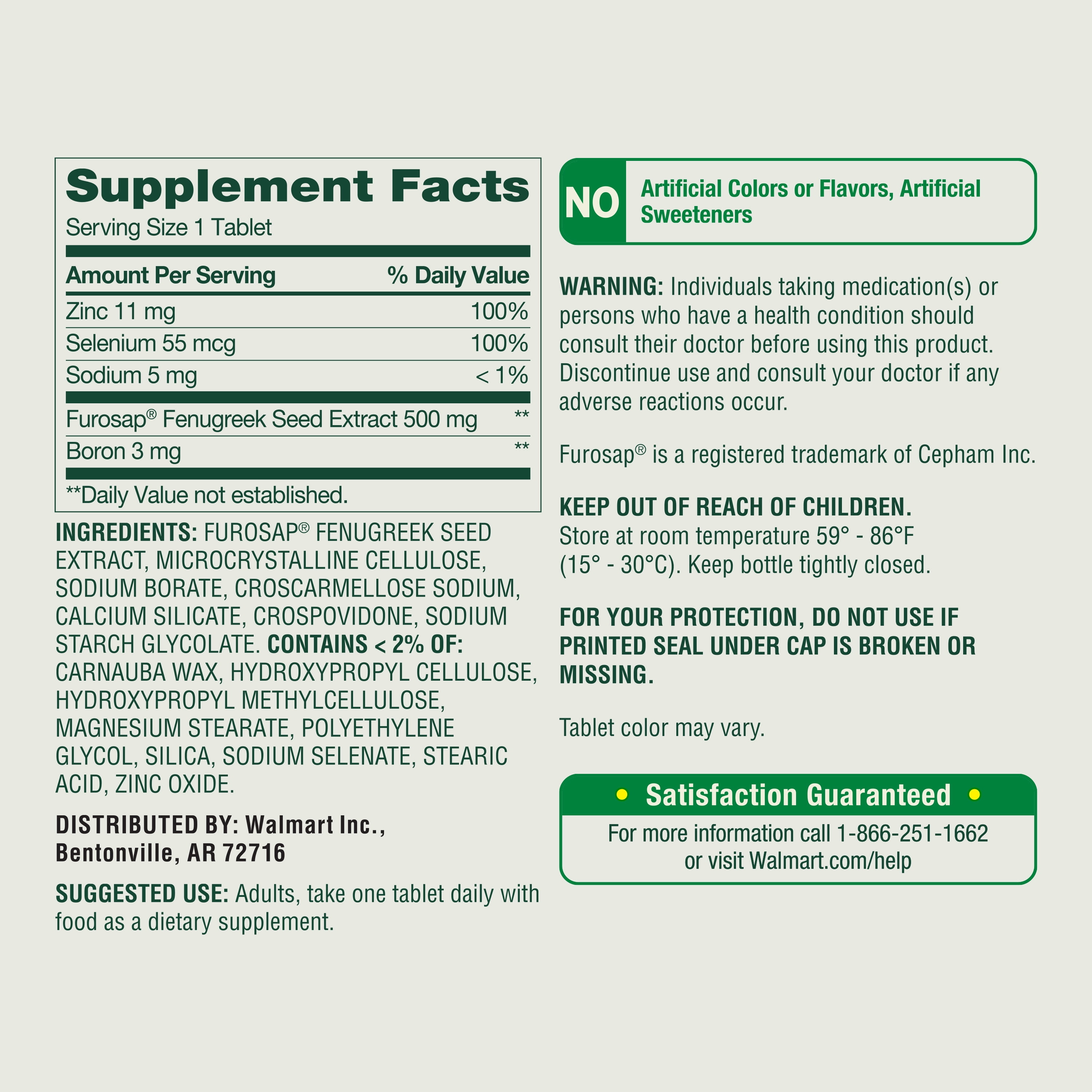 Spring Valley Men's Ultimate Sexual Health & Testosterone for Men's Health Tablets, 30 Count
