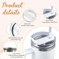 thumbnail image 5 of Custom Fathers Day Birthday Gifts For Dad Husband Men, Pesonalized Tumblers With Names, 40 Oz Travel Coffee Tumbler Cup With Handle Straw, Customized Dad Christmas Gifts From Daughter Son Wife, 5 of 6