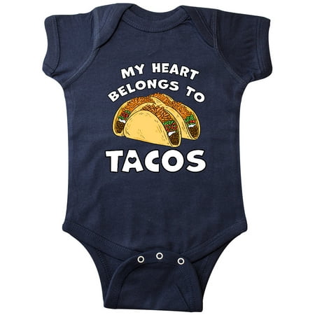 

Inktastic My Heart Belongs to Tacos Gift Baby Boy or Baby Girl Bodysuit