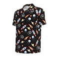 thumbnail image 3 of Daiia Space Rocket Pattern Men’s Polo Shirts,Solid Deck Shirt,Classic Fit, Breathable Cotton Polo for Casual and Sport Wear-X-Large, 3 of 9