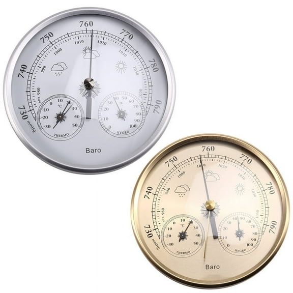 2PCS Wander Cloudly Barometer with Thermometer Hygrometer, Weather Station for Weather Forecasting Instrument