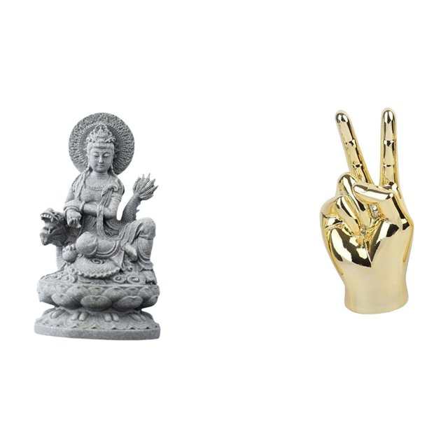 Estatua de Guan Yin,Estatua de Guan Yin para decoración del hogar.,Escultura de estatua,Estatuas y figuras con gestos de los dedos de la mano,Esculturas de mano creativas y modernas con estantes