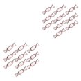 thumbnail image 1 of relayinert Candy en Forme de Mini Collier Organisateur Boucles d'Oreilles Collier de Stockage Rose 10 Pcs 2Set, 1 of 6