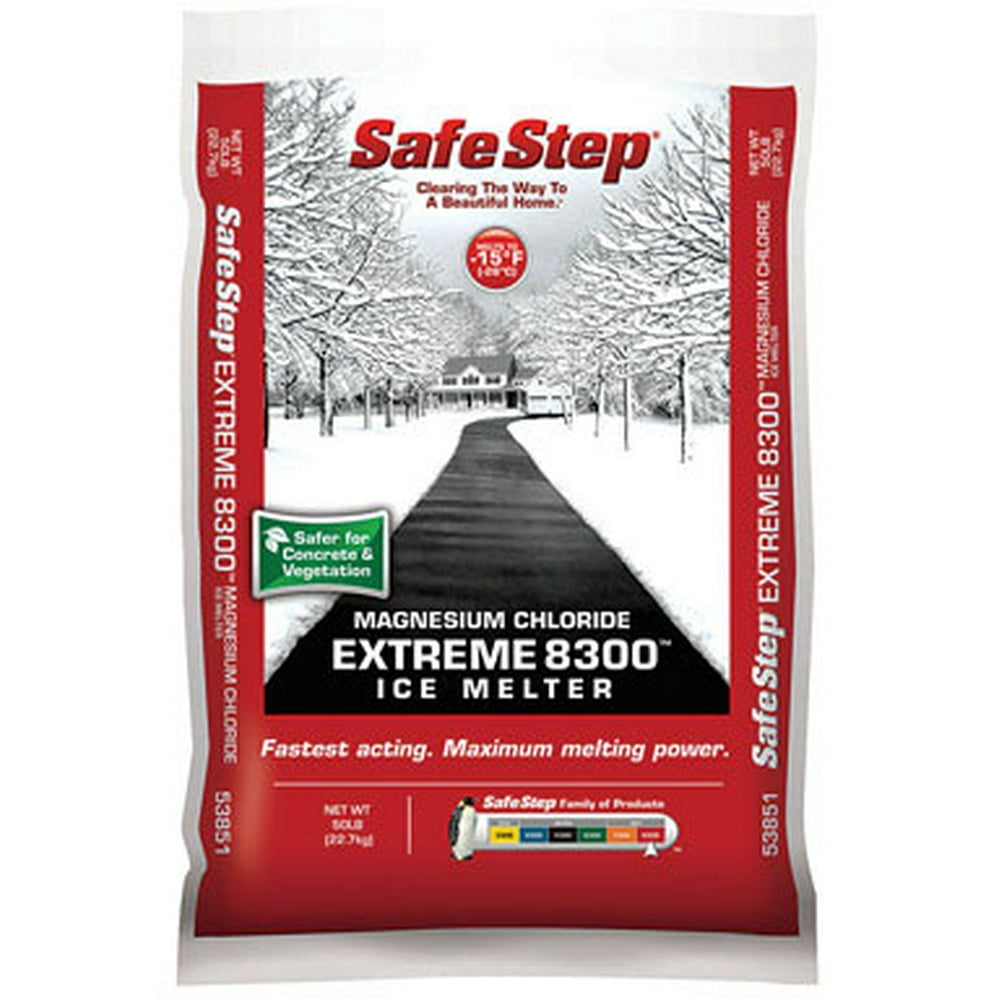 COMPASS MINERALS Ice Melt, 8300 Mag Chloride, 50Lbs. 53851 Walmart