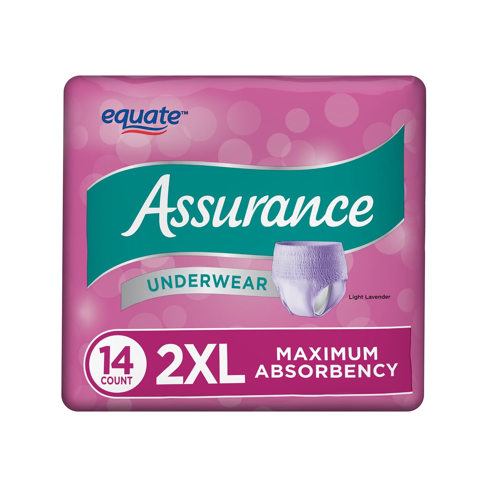 Assurance Underwear Women S Size 2xl 14 Count