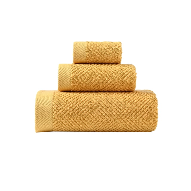 Toallas para Baño Set de Toallas de Baño, Algodón Grueso Blando Absorbente Set de Toallas, 3 Toallas de Regalo para Lavar la Cara Del Hogar Set de Toallas de Baño