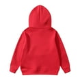 thumbnail image 6 of Ulanda Girls Hoodie Trendy Cute Hooded Sweatshirt with Pocket Baggy Kids Pullover Winter 2025 Back to School Clothes Teens (Red, 13-14 Years), 6 of 6