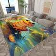 thumbnail image 2 of Area Rug 4x6 ft Living Room Non-Slip Rug, Cartoon Animal Frog Pond 3D Print Floor Carpet, Soft Large Area Rugs for Bedroom Dining Room Kitchen, Washable Low-Pile Rug, 2 of 8