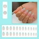 thumbnail image 5 of 24 uds. de uñas postizas francesas verde lago, forma de almendra afilada con gota de agua, 12 tamaños, material acrílico, 2 ml de pegamento incluidos, fáciles de llevar para fiestas y bodas, 5 of 8