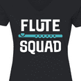 thumbnail image 4 of Inktastic Flute Squad Marching Band Women's V-Neck T-Shirt, 4 of 5