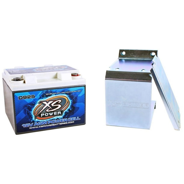 XS Power D925 2000 Amp AGM Power Cell Car Audio Battery + 527 Mounting