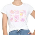 thumbnail image 3 of Hello Kitty and Friends Snacks and Games Junior Women's White T-Shirt (XL), 3 of 4