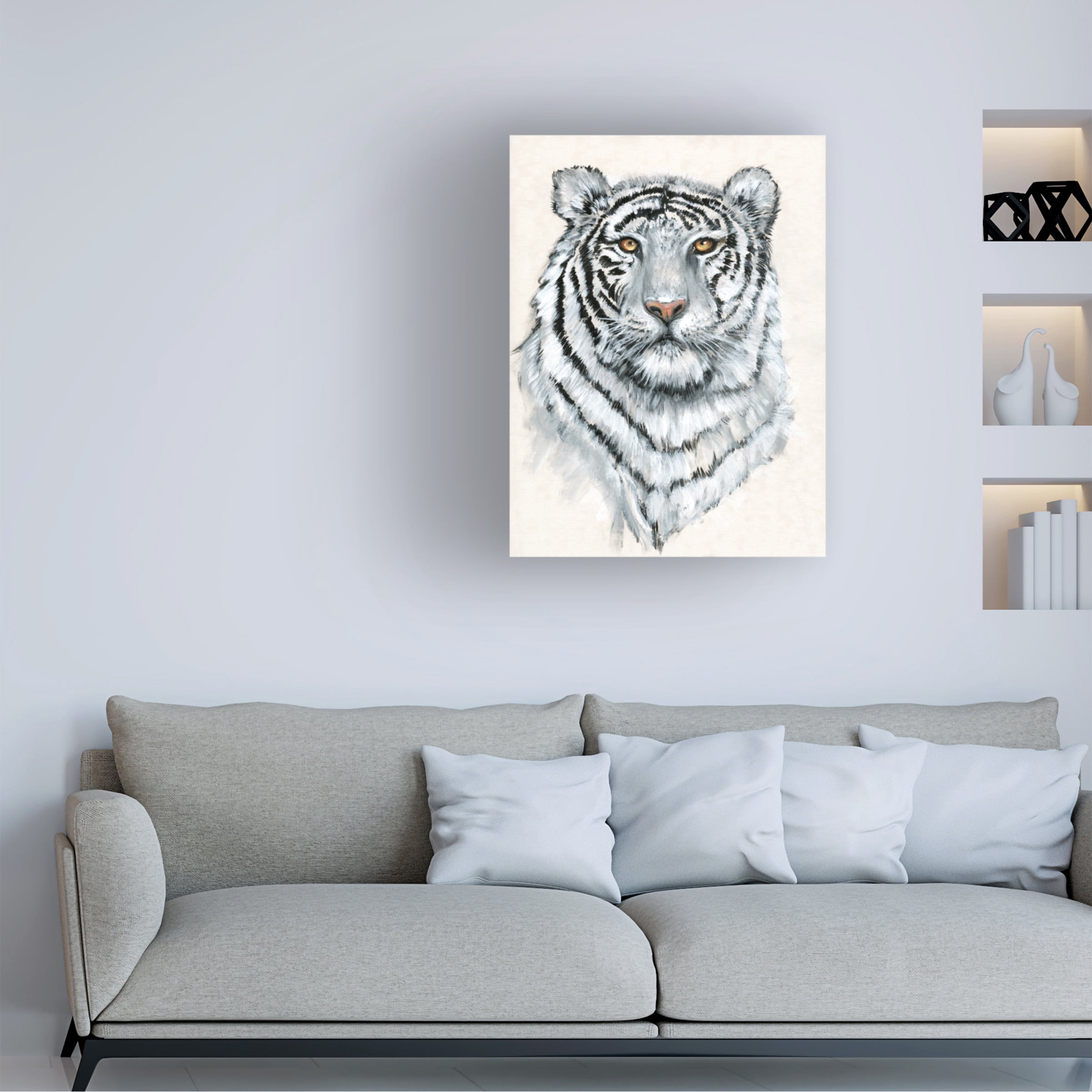 Tim OToole 'White Tiger II' Canvas Art