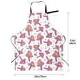 thumbnail image 6 of Goofa Purple Mushroom Printed Waterproof Apron 33" Chef Aprons for Men Heavy Duty Chemical Work Apron Adjustable Bib Apron, 6 of 9