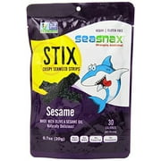 SeaSnax Stix Crispy Seaweed Strips, Sesame, 0.7 Oz