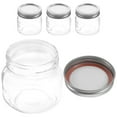 thumbnail image 2 of 4pcs Empty Jelly Jars with Lids Glass Sealed Mason Jars Fruit Jelly Cans, 2 of 8