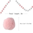 thumbnail image 2 of 2M Assorted Pom Poms Balls for DIY Creative Crafts Hanging Decorations (Pink White), 2 of 7