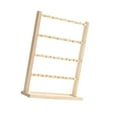 thumbnail image 4 of freneci Wooden Earring Display Stand Jewelry Display Stand Dresser Jewelry Organizer 4 Tier, 4 of 8