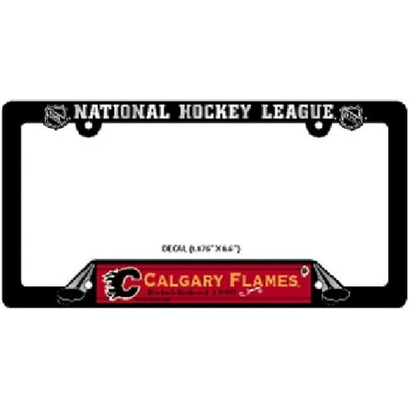 CALGARY FLAMES Official Logo License Plate Frame