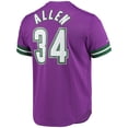 thumbnail image 3 of Men's Mitchell & Ness Ray Allen Purple Milwaukee Bucks 2000 Mesh Name & Number T-Shirt, 3 of 3