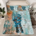 thumbnail image 2 of Homewish Vintage Knight Gloves Full Size Sheets 4-Piece for Teens Adults,Retro Rustic Flower Breathable Bed Sheets,Retro Aesthetic Lightweight Sheet Sets,Luxury Bedroom Decor, 2 of 7