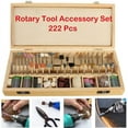 thumbnail image 1 of 222-Piece Universal Rotary Tool Accessory Kit, Perfect for Crafting Jobs, Home Improvement, and Dremel Compatible Woodworking Tools, 1 of 6