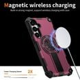 thumbnail image 2 of Dteck Magnetic for Samsung Galaxy S25+ Case, Compatible with MagSafe, Military Grade Dropproof with Invisible Stand Dual Layer Shockproof Phone Cover for S25 Plus 6.7",Purple, 2 of 7